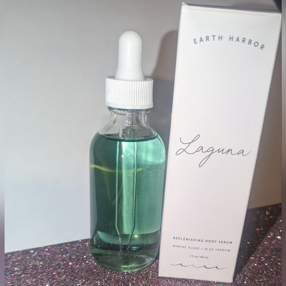 LAGUNA Replenishing Body Serum Marine Algae Blue Yarrow EARTH HARBOR NATURALS